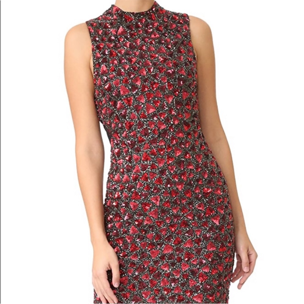 Alice + Olivia red sequin Valentine’s dress